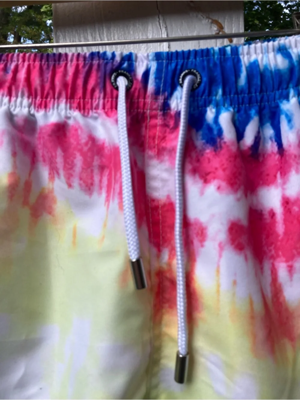 Franks Australia Like New Tie-Dye Multicolor Men's Swim/Beach/Retro VIbe Shorts